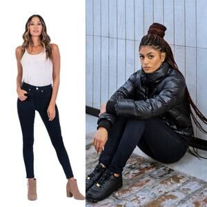 Revtown NWT Sky High Slim Skinny Jeans Midnight Indigo Dark Blue Size 27 Ankle